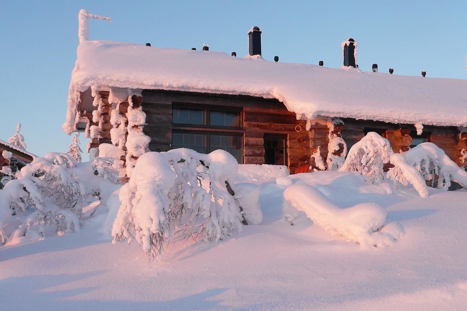 Sielikko Aurora Log Apartments Saariselka Exterior foto